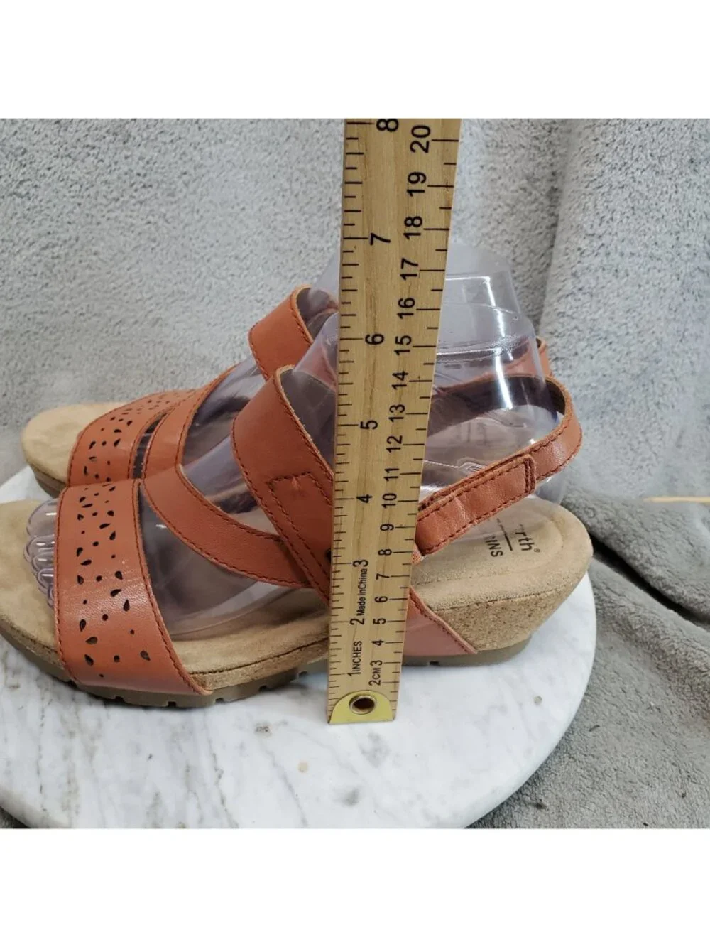 Earth Origins Shoes Womens Size 8 Origins Kendra Khloe Brown Wedge Sandals *Read